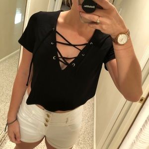 Express- One Eleven Cropped Shirt